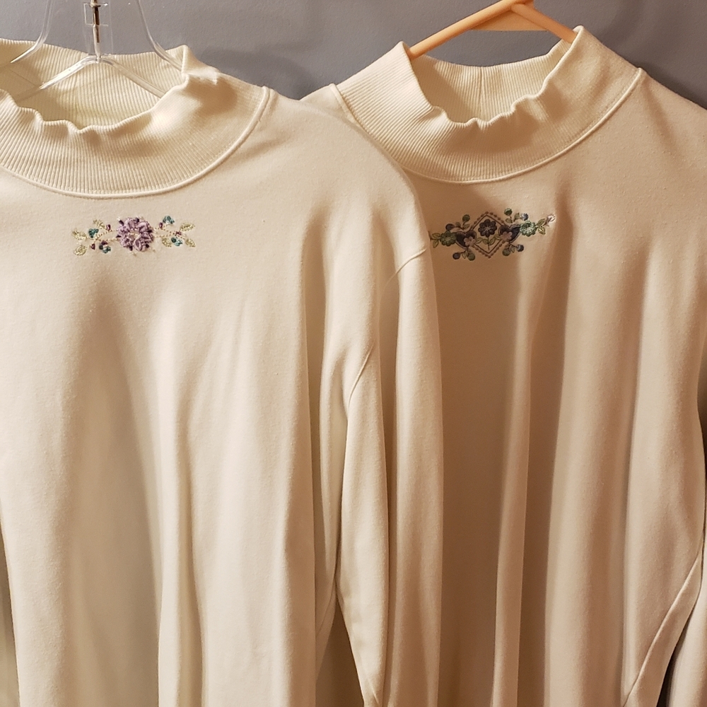 Alfred Dunner long sleeve mock turtleneck